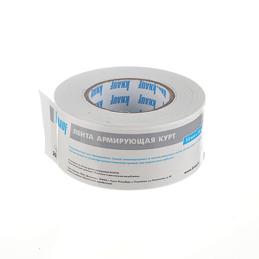 Лента бумажная для швов ГКЛ Knauf Курт 52 мм 25 м с армирующими волокнами