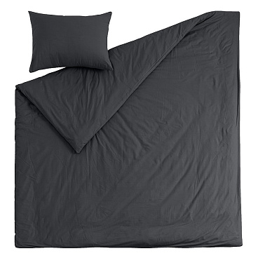 Комплект постельного белья 1,5-спальный перкаль Василиса Idea графит без простыни