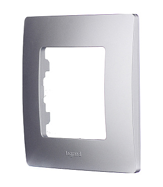 Рамка Legrand Etika одноместная алюминий (672551)
