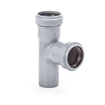 Тройник Lammin d40 мм 87,5° пластиковый для внутренней канализации