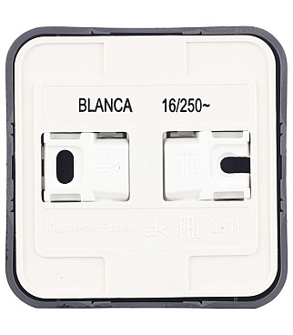 Розетка Systeme Electric Blanca накладная антрацит (BLNRA000116)