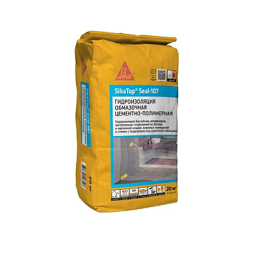 Гидроизоляция цементно-полимерная Sika Seal-107 (компонент B) жестко-эластичная 20 кг