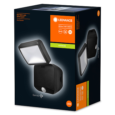Светильник светодиодный садово-парковый настенный Ledvance Single черный 4000К 4 Вт IP54 (4058075227347)