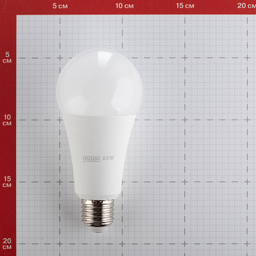 Лампа светодиодная Gauss E27 4100К 25 Вт 2100 Лм 180-240 В груша A67/A70 матовая