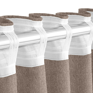 Штора рогожка какао 165х270 см Волшебная Ночь Крафт (763073)