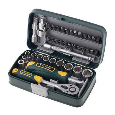 Набор бит и торцевых головок Kraftool (27970-H38) (38 шт.)