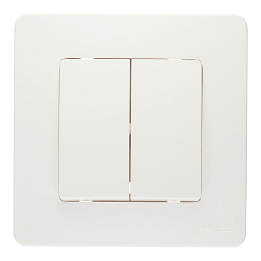 Выключатель Systeme Electric Blanca двухклавишный встраиваемый молочный (BLNVS010502)