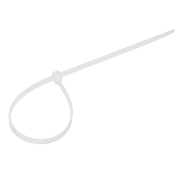 Стяжка кабельная Европартнер 290х4,8 мм нейлонoвая белая (100 шт.)