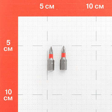 Бита КМ (882094) PH0 магнитная 25 мм (2 шт.)