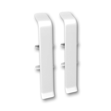 Соединитель Деконика 85 мм белый матовый Г-профиль (2 шт.)