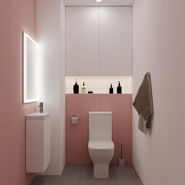 Унитаз-компакт Lavelly Mode безободковый с горизонтальным выпуском с сиденьем дюропласт микролифт белый (1039461)