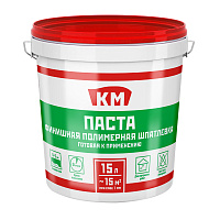 Шпатлевка финишная КМ Паста универсальная 24 кг/15 л