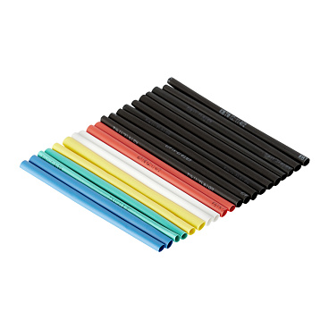 Трубка термоусадочная КВТ Колорит ТНТ нг 4/2 мм 100 мм 6 цветов (20 шт.)