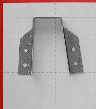 Опора бруса раскрытая оцинкованная 150х76х75х2 мм