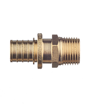 Соединитель прямой Stout 20 мм х 1/2 НР(ш) латунный (SFA-0001-002012)