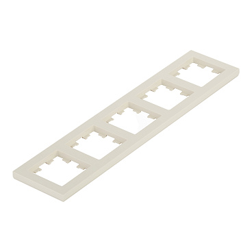 Рамка Systeme Electric AtlasDesign пятиместная бежевая (ATN000205)