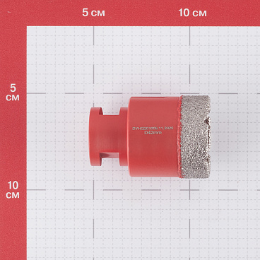 Коронка алмазная КМ (666169) по керамограниту d42 мм для УШМ
