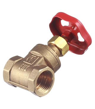 Задвижка клиновая латунный Valtec 1/2 ВР(г) х 1/2 ВР(г) вентиль (VT.012.G.04)