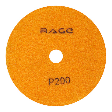 Круг алмазный шлифовальный по камню Rage by Vira гибкий d100 мм P200 для сухого шлифования