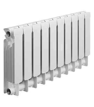 Радиатор биметаллический Rifar Base 350 мм 10 секций 1" боковое подключение белый