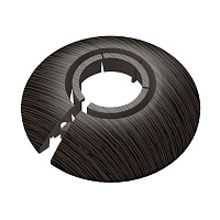 Обвод для труб ПВХ декоративный Идеал 16-22 мм венге темный (2 шт.)