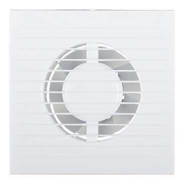 Вентилятор осевой Auramax A с тяговым выключателем 160х160 мм d100 мм белый