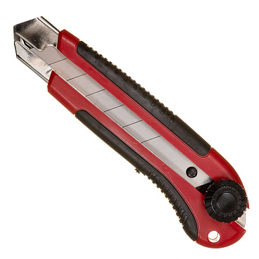 Нож строительный Hesler 25 мм с сегментированным лезвием пластиковый корпус с винтовым фиксатором