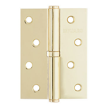 Петля Fuaro карточная левая разъемная 100х75 мм латунь