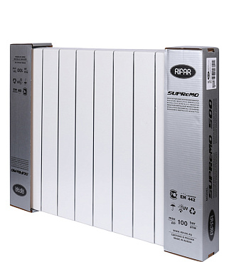 Радиатор биметаллический Rifar Supremo 500 мм 10 секций 3/4 боковое подключение белый