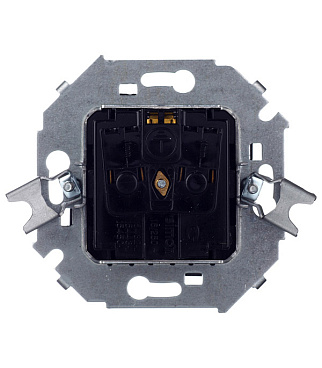 Розетка Simon 15 встраиваемая графит со шторками (1591443-038)