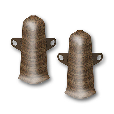 Угол наружный Деконика 70 мм орех Г-профиль (2 шт.)