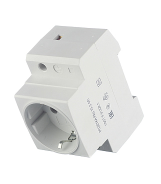 Розетка щитовая модульная IEK 220 В 16 А (MRD10-16)