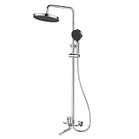 Душевая система Lemark Siberia с верхним душем с лейкой с изливом хром (LMF-7026B-C)
