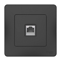 Розетка компьютерная Systeme Electric Blanca встраиваемая антрацит RJ45 (BLNIS045006)