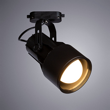 Трековый светильник однофазный Arte Lamp Lyra 40 Вт E27 2 кв.м черный (A6252PL-1BK)