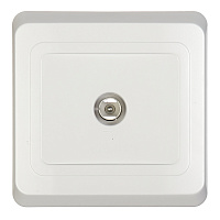 Розетка телевизионная Systeme Electric Этюд встраиваемая белая (TVC-002B)