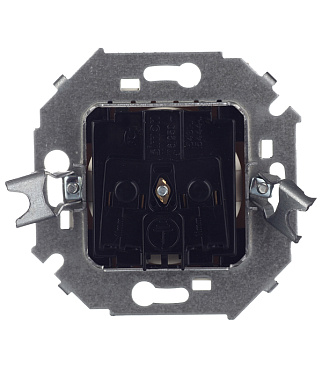 Розетка Simon 15 встраиваемая слоновая кость со шторками (1591444-031)