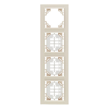 Рамка EKF Минск четырехместная бежевая (ERM-G-304-20)