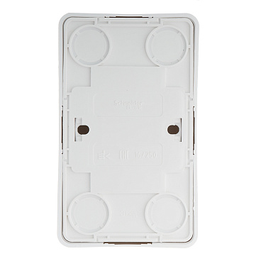 Розетка Systeme Electric Этюд накладная белая со шторками (PA16-006B)