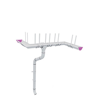 Заглушка желоба Grand Line металлическая d125 мм темно-коричневый RR 32