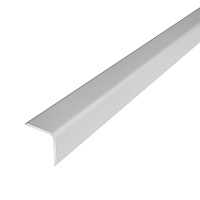 Уголок для плитки матовый скошенный край алюминиевый 2700х20х20 мм муар айс