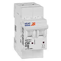 Автоматический выключатель модульный КЭАЗ OptiDin BM63 2P 50А тип C 4,5 кА 230/400 В (326808)