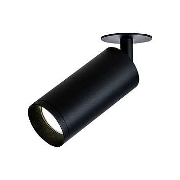 Спот потолочный встраиваемый Maytoni Technical Focus GU10 50 Вт 4 кв.м черный IP20 (C018CL-01B)