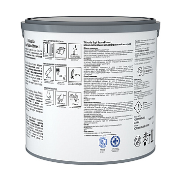 Антисептик Tikkurila/Tikkivala Supi Sauna Protect для бань и саун бесцветный 2,7 л