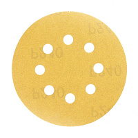 Диск шлифовальный КМ Gold d125 мм P240 на липучку бумажная основа (5 шт.)