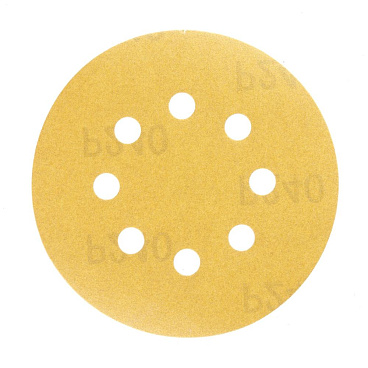 Диск шлифовальный КМ Gold d125 мм P240 на липучку бумажная основа (5 шт.)