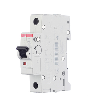 Автоматический выключатель модульный ABB S201 1P 20А тип C 6 кА 220 В (2CDS251001R0204)