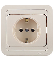 Розетка Makel Mimoza встраиваемая бежевая (25028)