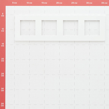 Рамка Simon 24 Harmonie четырехместная белая (2400640-030)