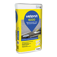Ровнитель (стяжка пола) первичный Weber.vetonit 6000 быстротвердеющий 25 кг